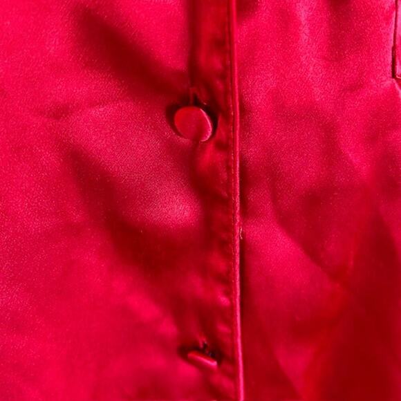 Vintage Victoria’s Secret Gold Label Red Satin Night Shirt – Size P/S – READ - Picture 5 of 8